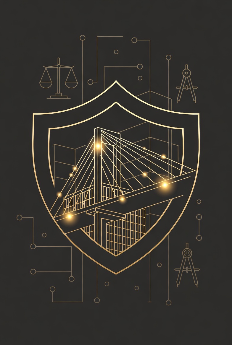 Architects and engineers professional liability bridge shield protecting infrastructure design