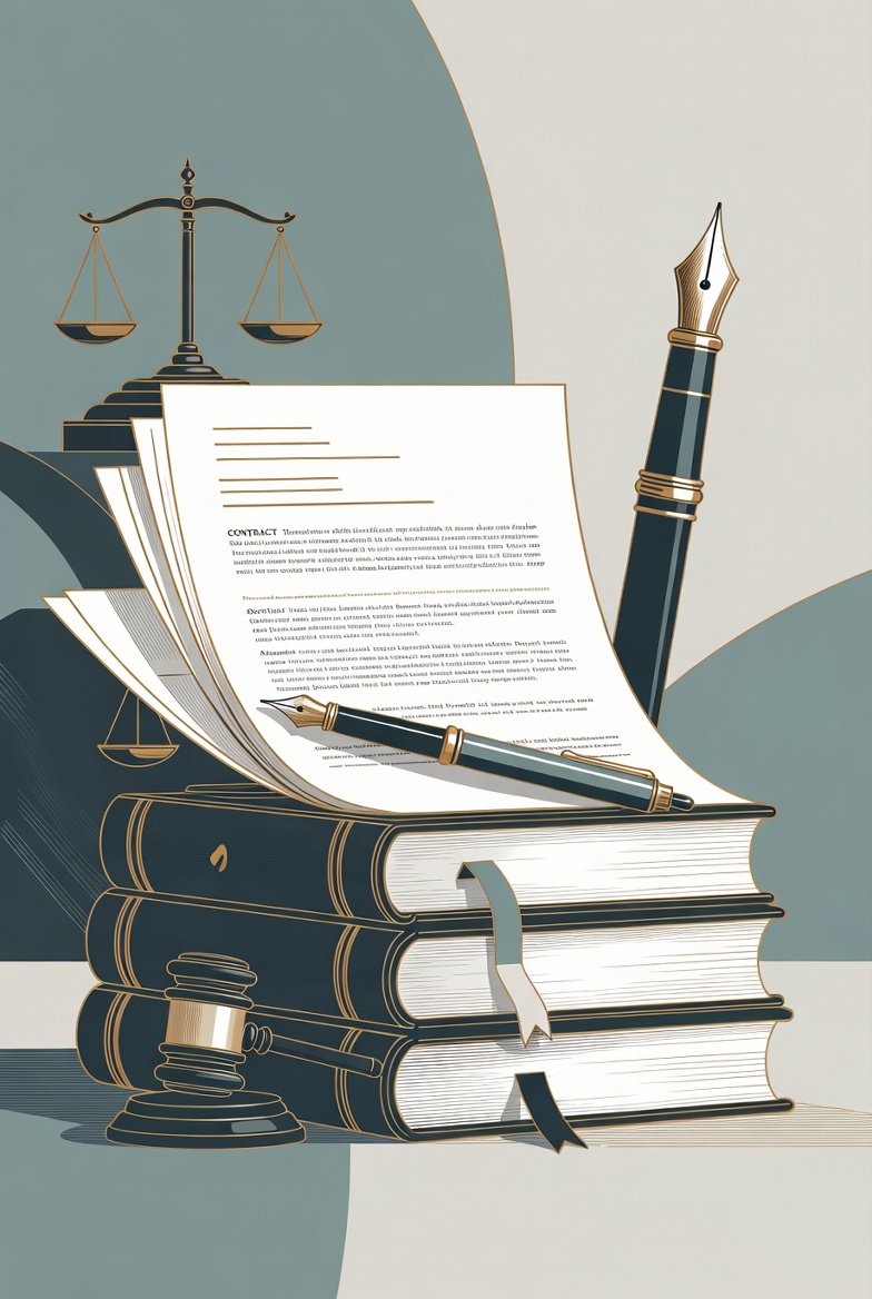 Attorney malpractice law books contract pen