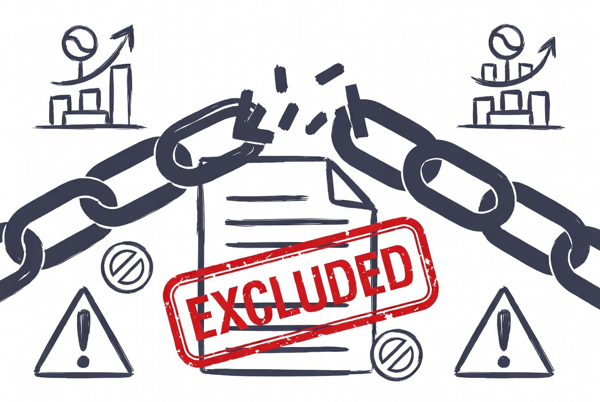 Broken indemnity chain for action over exclusions with policy documents