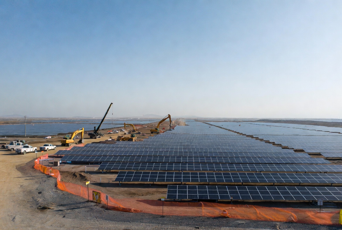 Solar farm construction site renewable energy utility project insurance