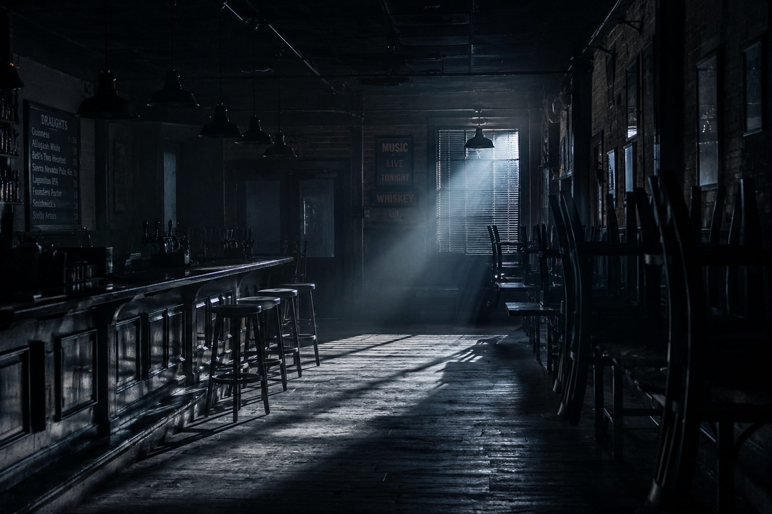 Closed empty venue for bar nightclub business interruption insurance