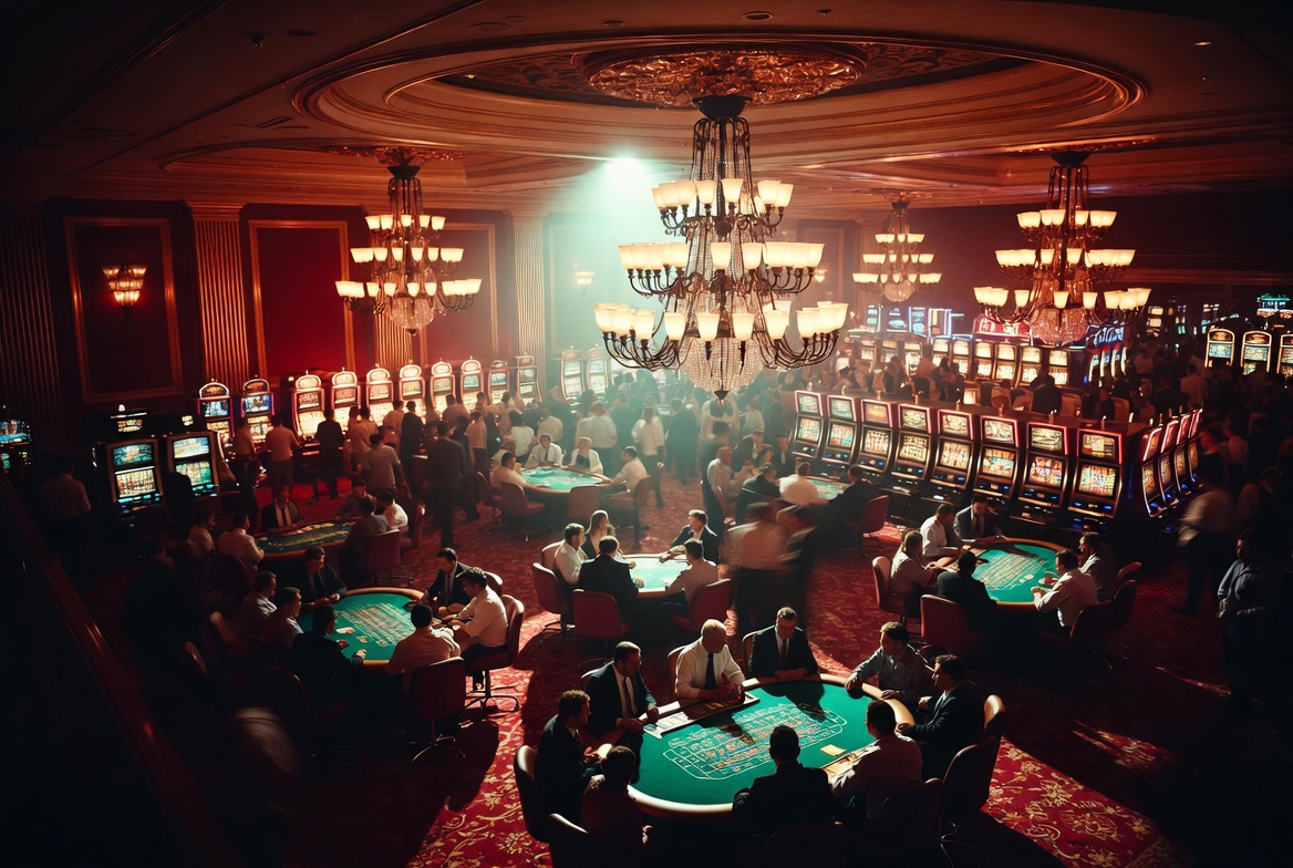 Gaming floor tables and lights for casino insurance