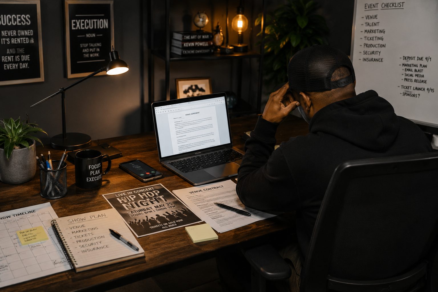 Promoter at a desk working through an insurance decline, the hard-to-place situation Kelly Insurance Group specializes in solving
