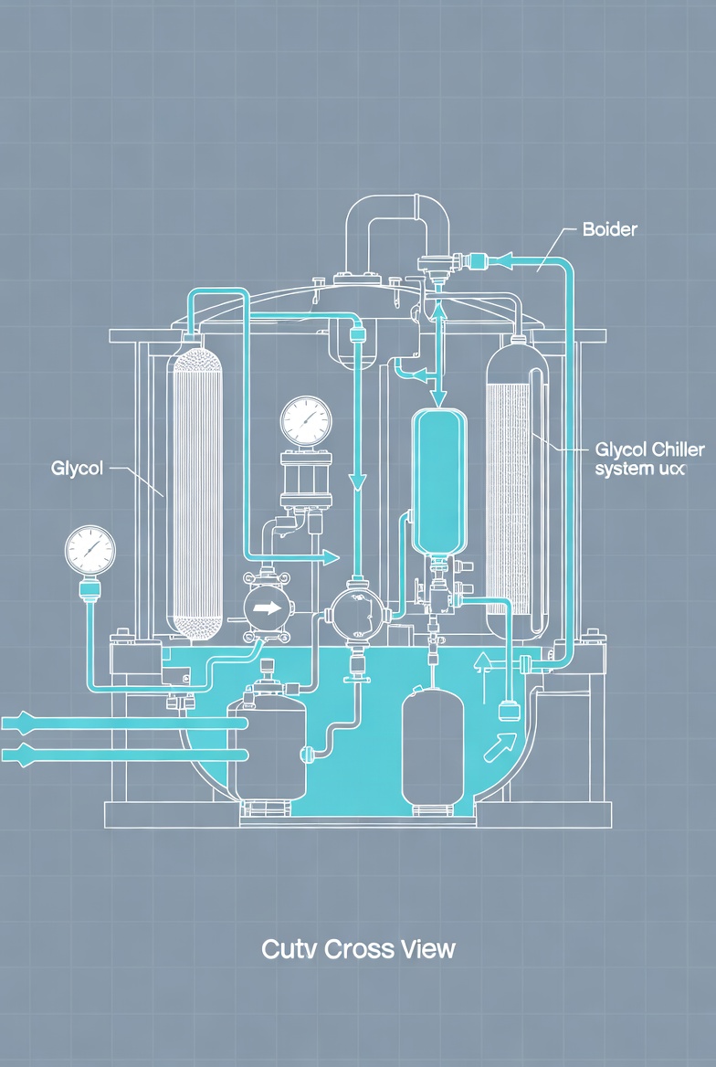 Glycol chiller and boiler for brewery equipment breakdown insurance