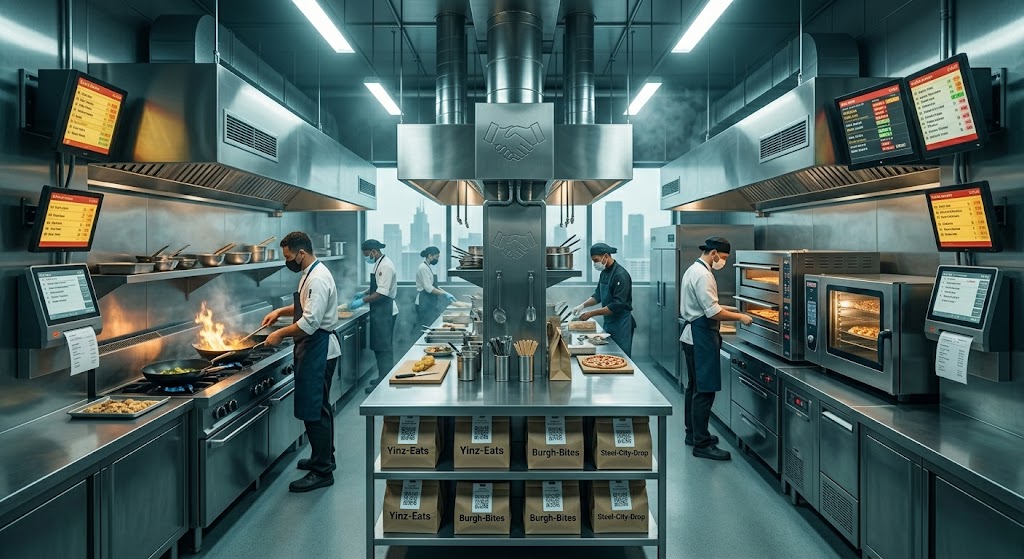 Delivery only stainless stations for ghost kitchen insurance