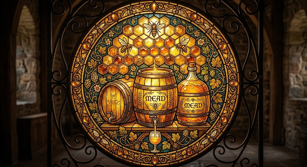Honey amber fermentation vessels for meadery insurance